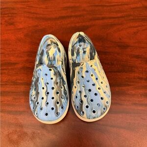 Kids Blue Tie-Dye Slip-On Shoes